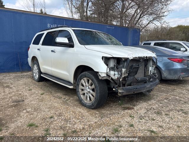20242882 :رقم المزاد ، 5TDDY5G13AS025382 vin ، 2010 Toyota Sequoia Platinum V8 مزاد بيع