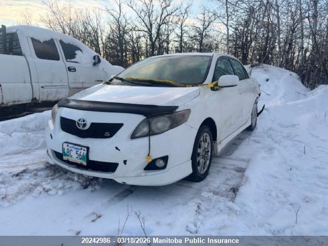 20242986 :رقم المزاد ، 2T1BU4EE2AC206081 vin ، 2010 Toyota Corolla S مزاد بيع