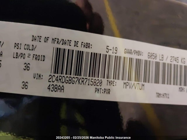 Dodge Grand Caravan Se 2019 2C4RDGBG7KR715820 Image 9