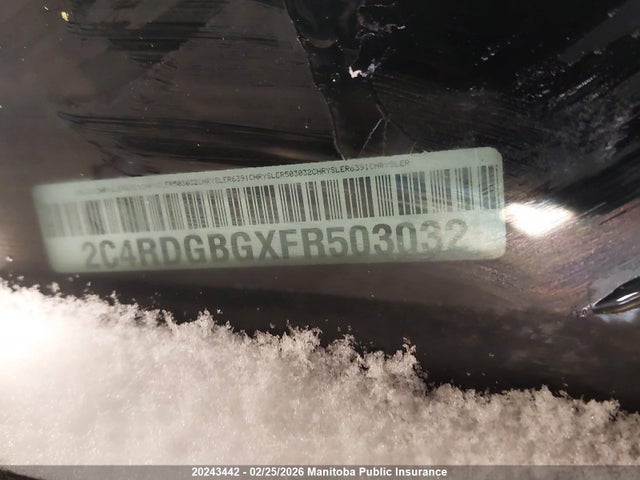 2C4RDGBGXFR503032 Dodge Grand Caravan Crew