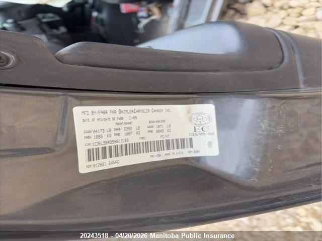 20243518 :رقم المزاد ، 1C3EL56R95N613183 vin ، 2005 Chrysler Sebring Touring مزاد بيع
