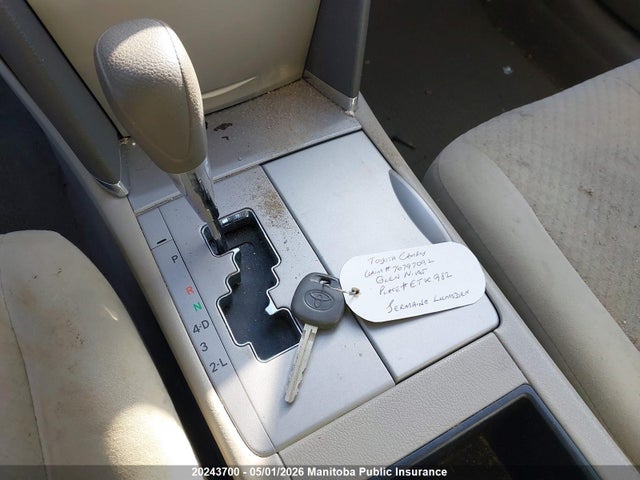 2009 Toyota Camry Le მანქანა იყიდება აუქციონზე, vin: 4T1BE46K49U857952, აუქციონის ნომერი: 20243700