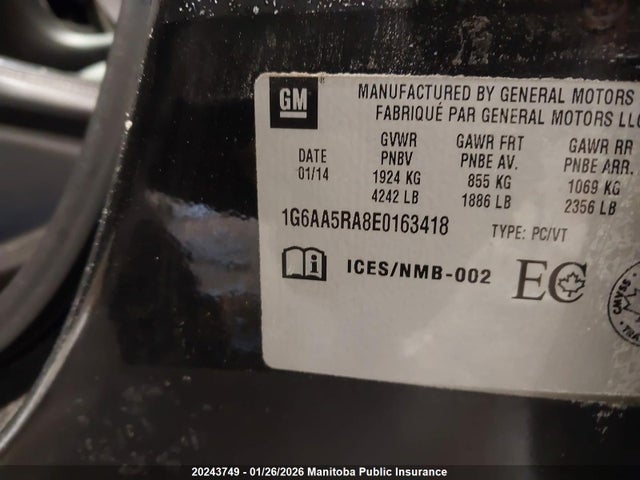 Cadillac ATS 2014 1G6AA5RA8E0163418 Image 11