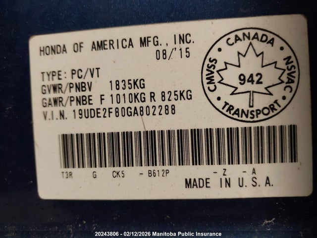Acura ILX 2016 19UDE2F80GA802288 Image 9