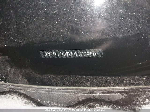 JN1BJ1CWXLW372980 Nissan Qashqai Sv