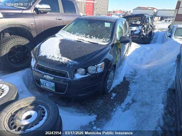 20243954 :رقم المزاد ، 1G1JA6EHXD4203424 vin ، 2013 Chevrolet Sonic Ls مزاد بيع