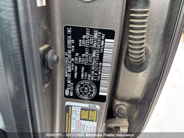 5XYKT3A65FG659179 KIA SORENTO LX