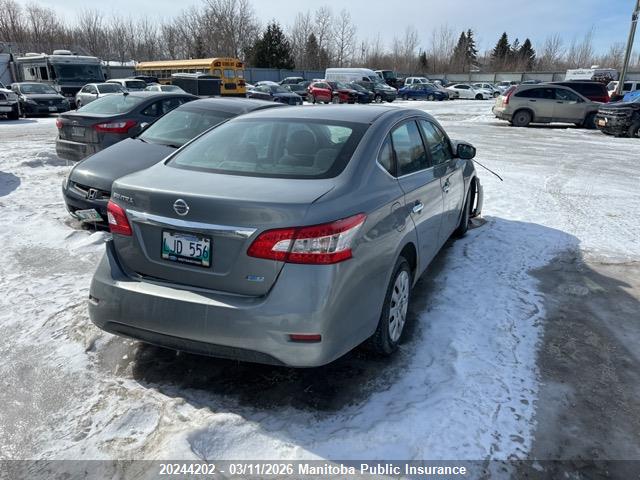 2014 Nissan Sentra 1.8 S მანქანა იყიდება აუქციონზე, vin: 3N1AB7AP1EL650553, აუქციონის ნომერი: 20244202
