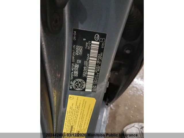 20244240 :رقم المزاد ، JTHBA30G255075649 vin ، 2005 Lexus Es 330 مزاد بيع
