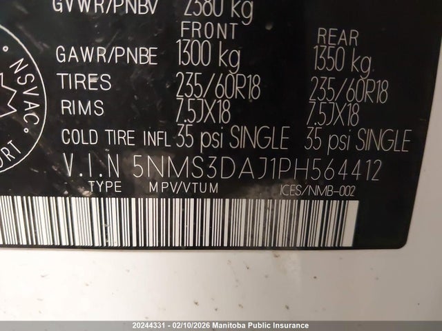 Hyundai Santa Fe Preferred 2023 5NMS3DAJ1PH564412 Image 9