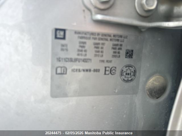 1G11C5SL6FU143271 Chevrolet MALIBU LT
