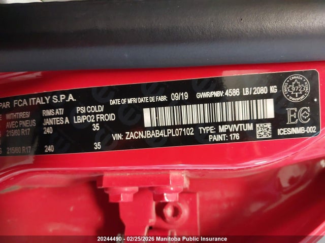 Jeep Renegade Sport 2020 ZACNJBAB4LPL07102 Image 8
