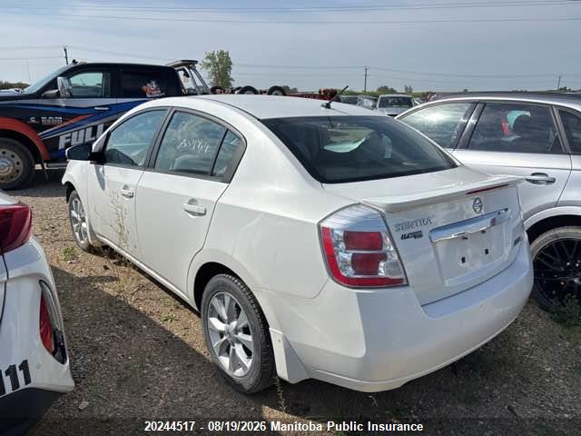 Aukcja sprzedaży 2012 Nissan Sentra 2.0, vin: 3N1AB6AP8CL735249, numer aukcji: 20244517