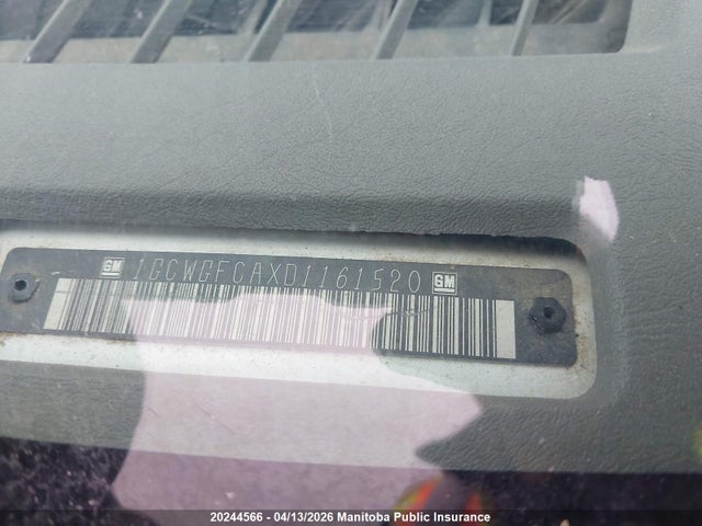 2013 Chevrolet Express 2500 Cargo Van მანქანა იყიდება აუქციონზე, vin: 1GCWGFCAXD1161520, აუქციონის ნომერი: 20244566