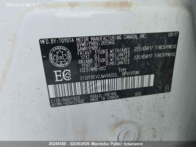 Toyota RAV4 LE 2018 2T3ZFREV2JW409323 Image 9