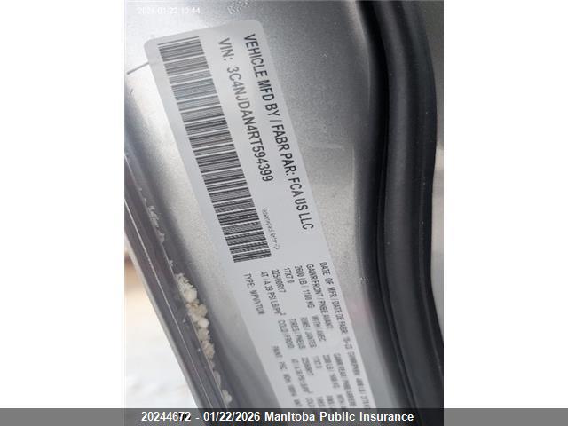 Aukcja sprzedaży 2024 Jeep Compass Sport, vin: 3C4NJDAN4RT594399, numer aukcji: 20244672