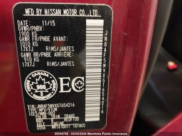 Nissan Juke Sl 2016 JN8AF5MVXGT654216 Image 9