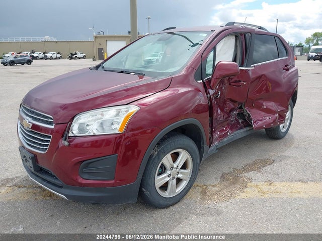 Продаж на аукціоні авто 2016 Chevrolet Trax Lt, vin: 3GNCJPSB6GL272638, номер лоту: 20244799