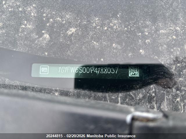 1G1FW6S00P4188037 Chevrolet Bolt Lt