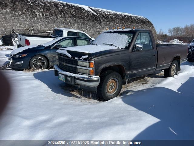 20244890 :رقم المزاد ، 2GCDK14K7M1119350 vin ، 1991 Chevrolet K/v 10/1500 Pickup مزاد بيع