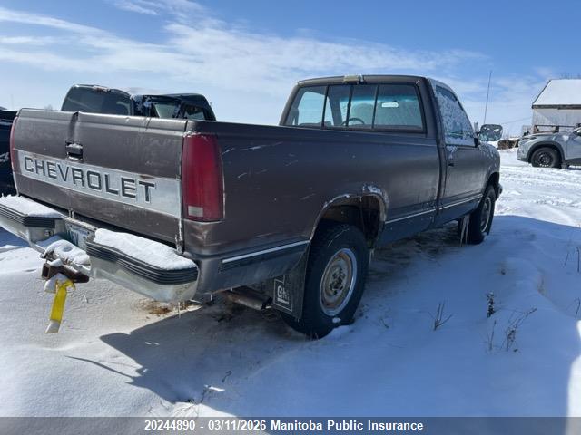 20244890 :رقم المزاد ، 2GCDK14K7M1119350 vin ، 1991 Chevrolet K/v 10/1500 Pickup مزاد بيع