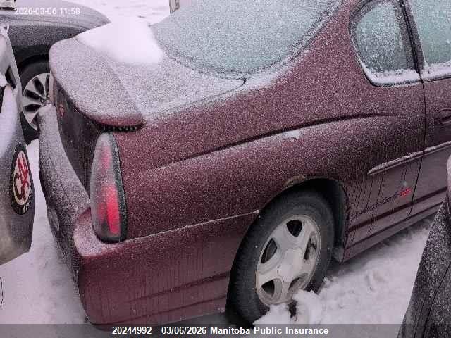 Продажа на аукционе авто 2002 Chevrolet Monte Carlo Ss, vin: 2G1WX15K529235419, номер лота: 20244992
