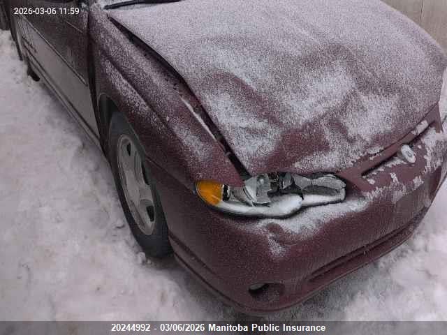 Продажа на аукционе авто 2002 Chevrolet Monte Carlo Ss, vin: 2G1WX15K529235419, номер лота: 20244992