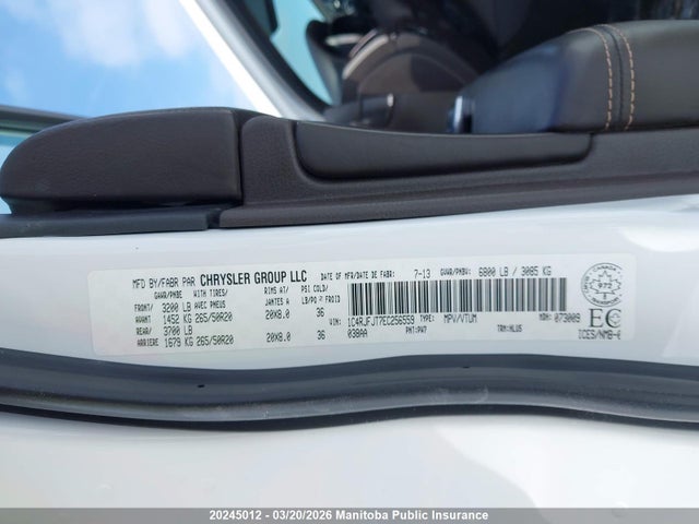 Aukcja sprzedaży 2014 Jeep Grand Cherokee Summit, vin: 1C4RJFJT7EC256559, numer aukcji: 20245012