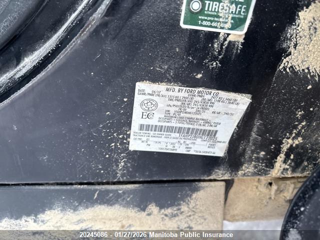 1FAHP2J80HG122025 Ford Taurus Limited