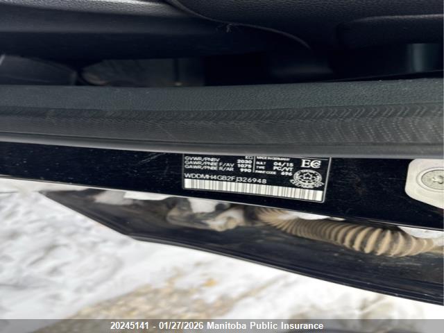 WDDMH4GB2FJ326948 Mercedes Benz B250 Turbo 4matic