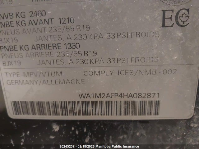 WA1M2AFP4HA082871 Audi Q5