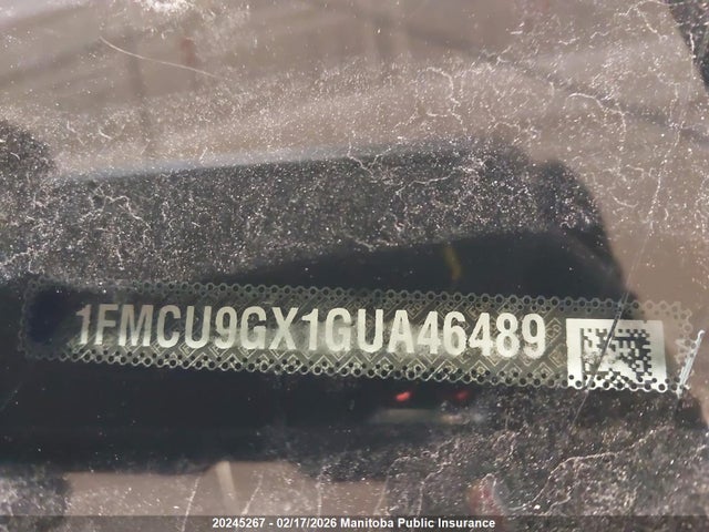 1FMCU9GX1GUA46489 Ford ESCAPE SE