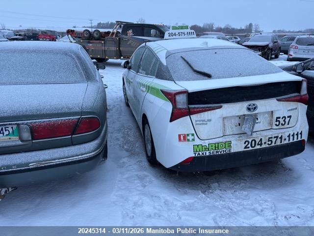 20245314 :رقم المزاد ، JTDL9RFU4L3019784 vin ، 2020 Toyota Prius Awd-e مزاد بيع