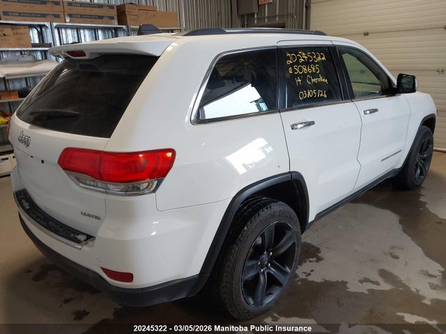 Продажа на аукционе авто 2014 Jeep Grand Cherokee Limited, vin: 1C4RJFBG0EC508685, номер лота: 20245322