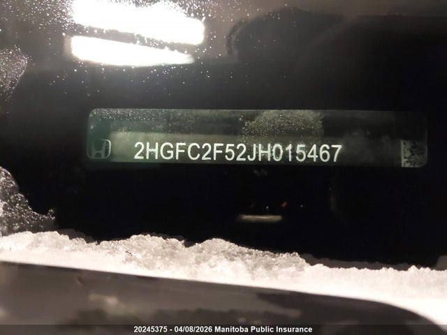 Aukcja sprzedaży 2018 Honda Civic Lx, vin: 2HGFC2F52JH015467, numer aukcji: 20245375
