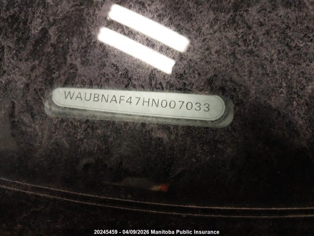 Продаж на аукціоні авто 2017 Audi A4 2.0t Quattro, vin: WAUBNAF47HN007033, номер лоту: 20245459
