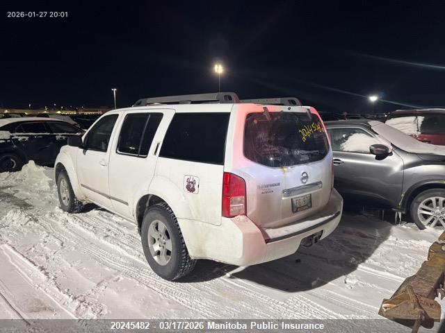 Aukcja sprzedaży 2009 Nissan Pathfinder Le, vin: 5N1AR18BX9C601526, numer aukcji: 20245482