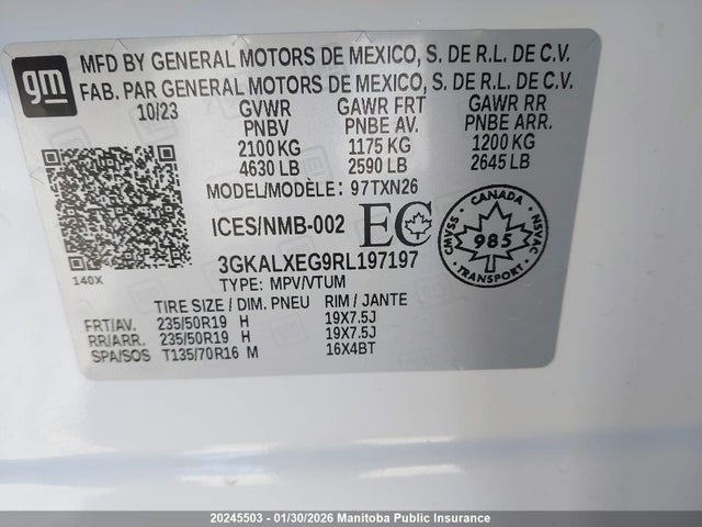 3GKALXEG9RL197197 GMC Terrain Denali