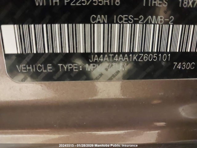 Mitsubishi Eclipse Cross Se 2019 JA4AT4AA1KZ605101 Image 9