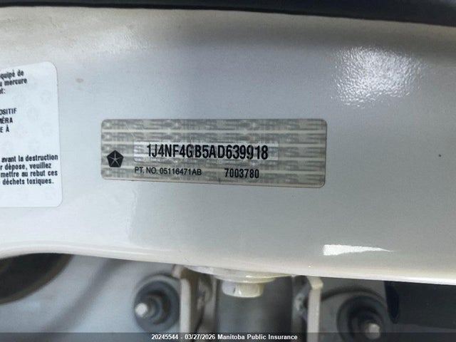 Aukcja sprzedaży 2010 Jeep Patriot Limited, vin: 1J4NF4GB5AD639918, numer aukcji: 20245544
