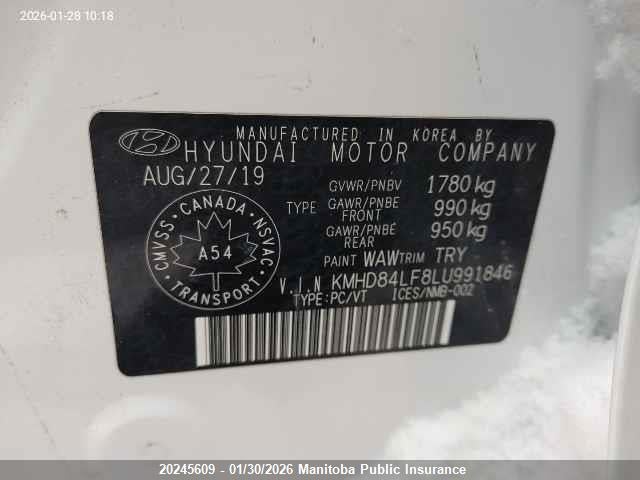 KMHD84LF8LU991846 Hyundai Elantra Sel/value/limited