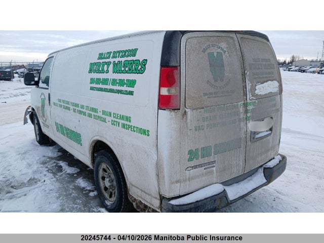 20245744 :رقم المزاد ، 1GCSGAFX4D1152572 vin ، 2013 Chevrolet Express 1500 Cargo Van مزاد بيع