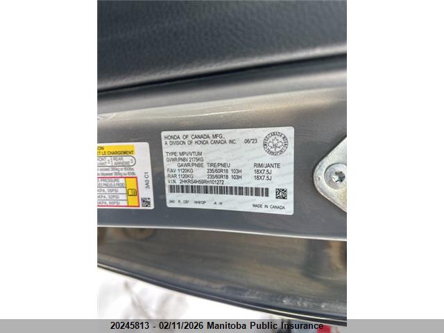 2HKRS4H59RH101272 Honda Cr-v Sport