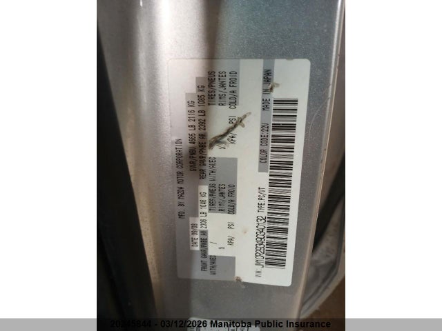 Продаж на аукціоні авто 2009 Mazda 5 Mazda Gs, vin: JM1CR293490340132, номер лоту: 20245844