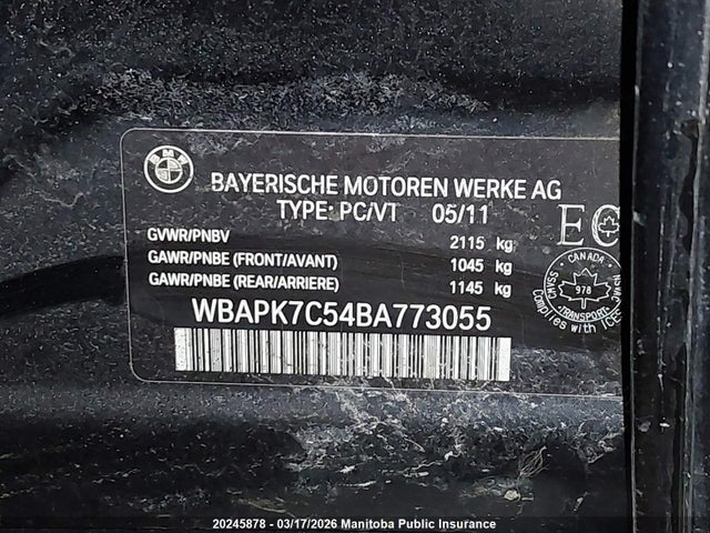 Aukcja sprzedaży 2011 Bmw 328i Xdrive, vin: WBAPK7C54BA773055, numer aukcji: 20245878