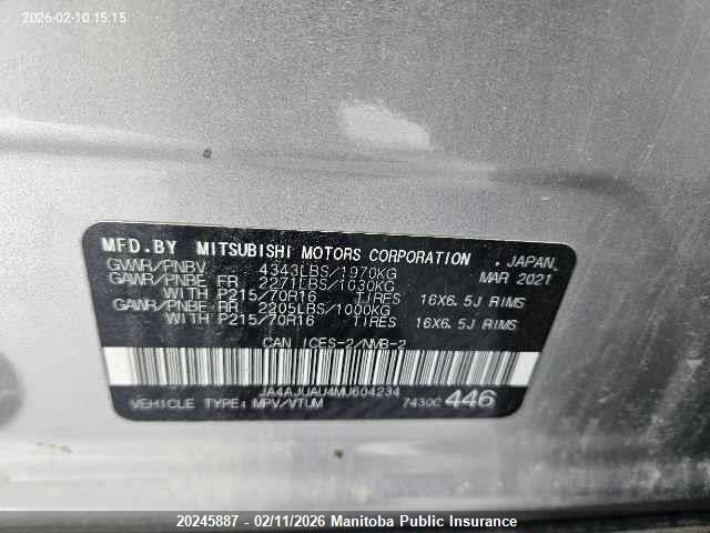 JA4AJUAU4MU604234 Mitsubishi RVR ES