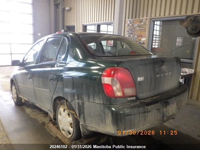 20246102 :رقم المزاد ، JTDBT123310176703 vin ، 2001 Toyota Echo مزاد بيع