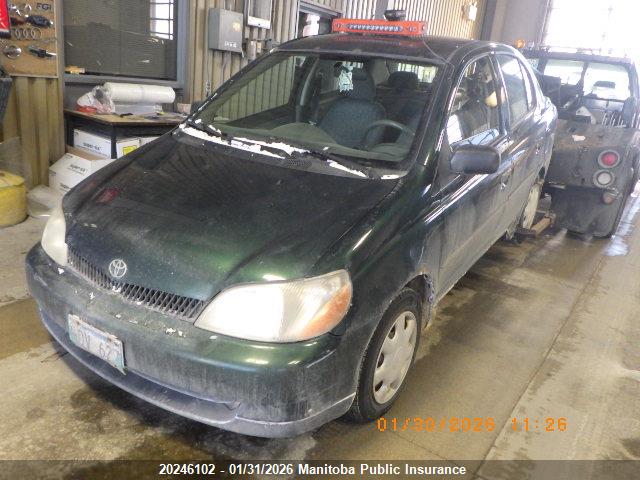 20246102 :رقم المزاد ، JTDBT123310176703 vin ، 2001 Toyota Echo مزاد بيع