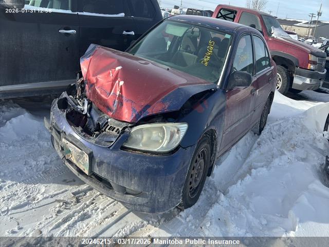 Продаж на аукціоні авто 2005 Honda Civic Se, vin: 2HGES163X5H011874, номер лоту: 20246215