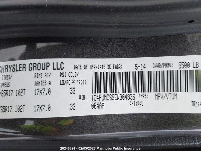 Jeep Cherokee North 2014 1C4PJMCS9EW304836 Image 8